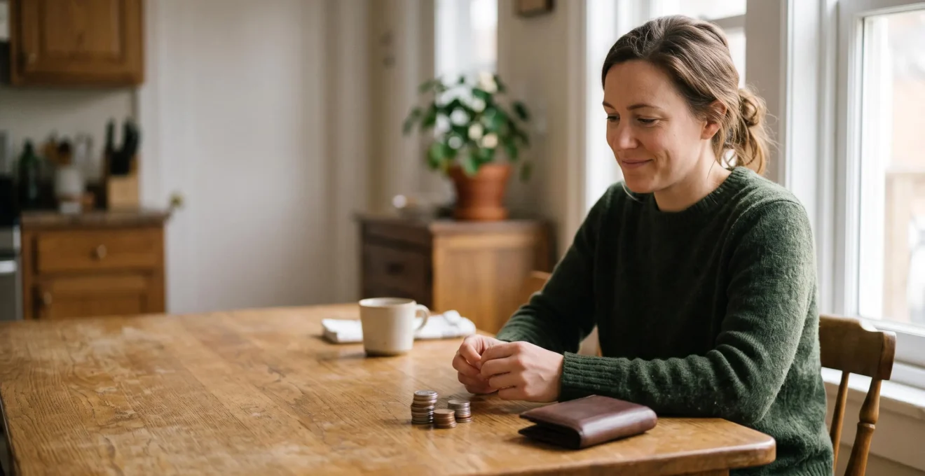 Une personne examine ses finances personnelles à la lumière naturelle, symbolisant la maîtrise des frais bancaires